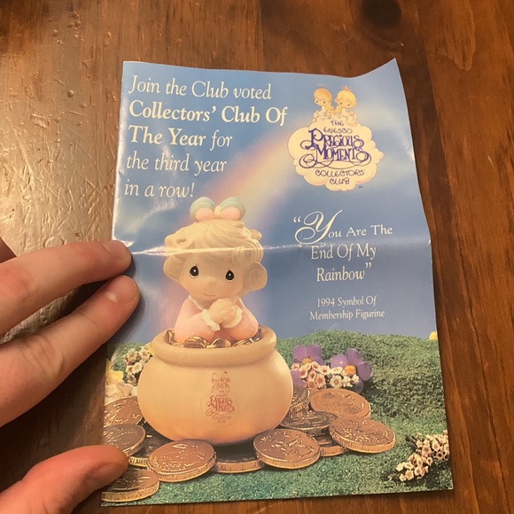 A Precious Moments Porcelain Figurine With This Ring I... - Picture 12 of 16